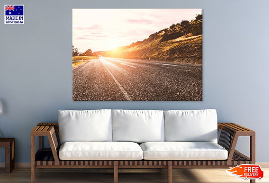 Sunshine on Road View Photograph Print 100% Australian Made