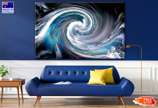 Fractal Spiral Abstract Design Print 100% Australian Made