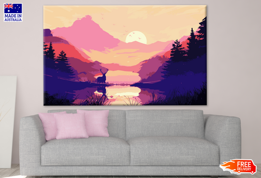 Vector Landscape Digital Art Design Print 100% Australian Made