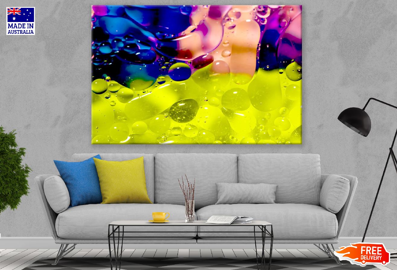Colorful Bubbles Abstract Design Print 100% Australian Made
