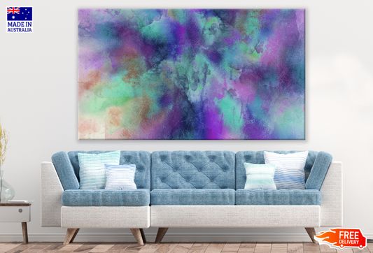 Blue & Purple Abstract Design Print 100% Australian Made