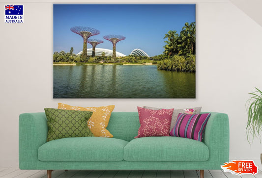 Gardens by the Bay Lake View Photograph Singapore Print 100% Australian Made
