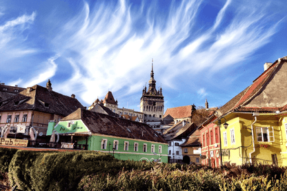 Romania Clock Tower Photograph Print 100% Australian Made