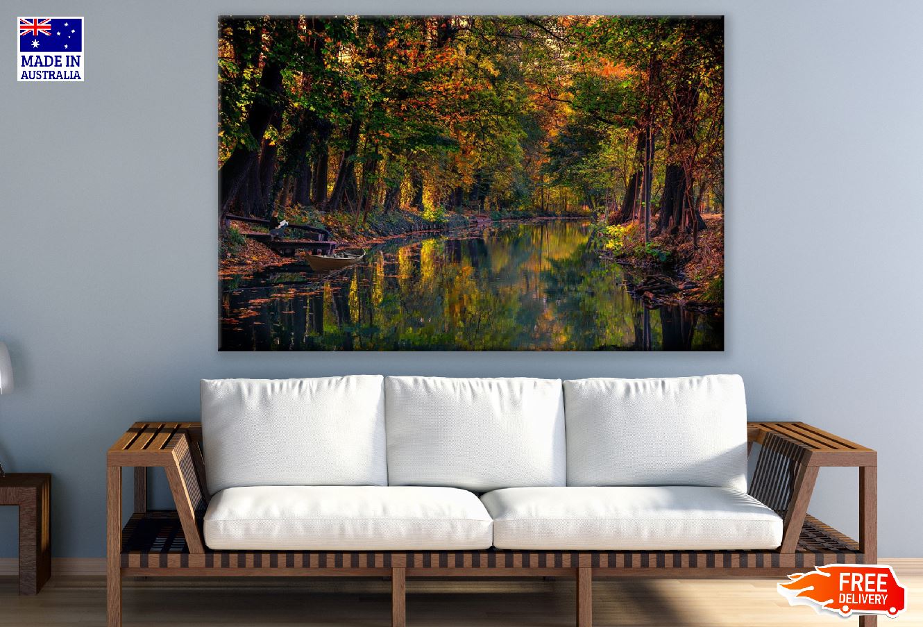 Autumn Spreewald Photograph Germany Print 100% Australian Made