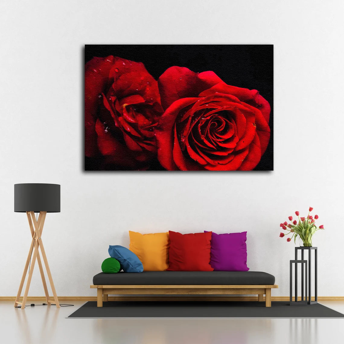 Rose Flowers Closeup Photograph Acrylic Glass Print Tempered Glass Wall Art 100% Made in Australia Ready to Hang