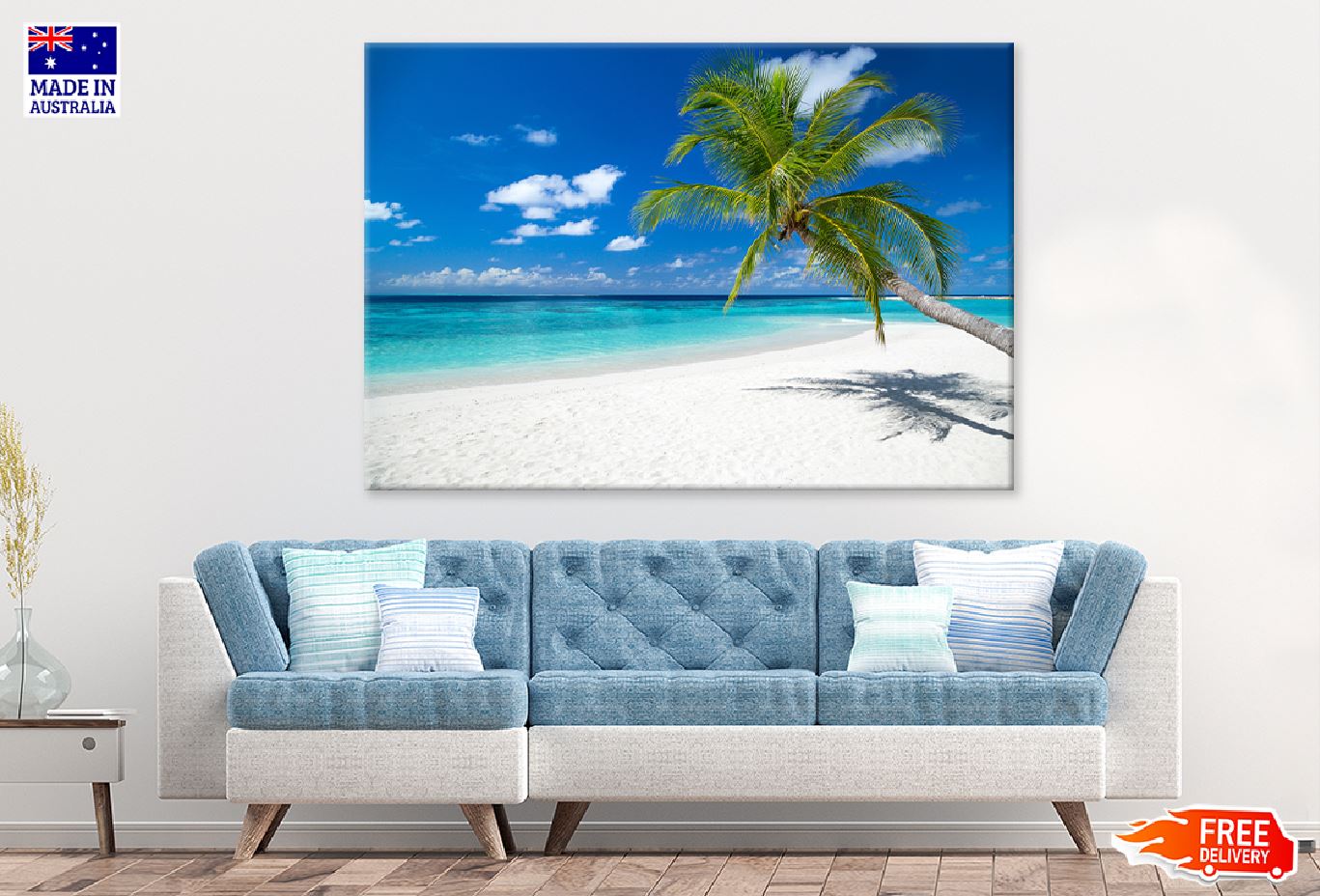 Paradise Beach with White Sand View Photograph Print 100% Australian Made