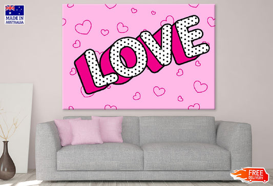 Colorful LOVE Vector Design Illustration Print 100% Australian Made