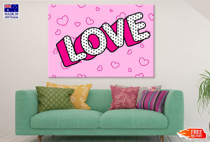 Colorful LOVE Vector Design Illustration Print 100% Australian Made