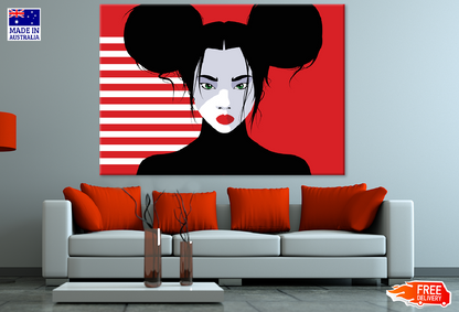 Asian Fashion Woman in Style Illustration Print 100% Australian Made