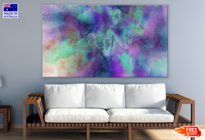 Blue & Purple Abstract Design Print 100% Australian Made