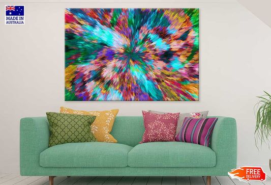 Colorful Abstract Design Print 100% Australian Made