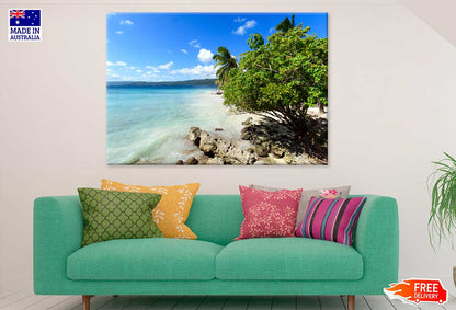 Sandy Lonely Paradise Beach & Tree View Print 100% Australian Made