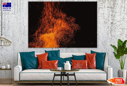 Red Lines Digital Abstract Design Print 100% Australian Made