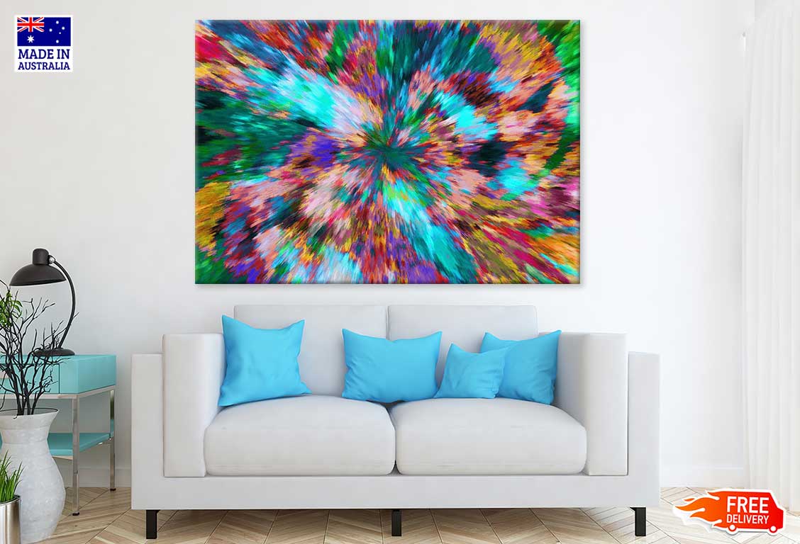 Colorful Abstract Design Print 100% Australian Made