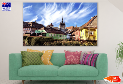 Romania Clock Tower Photograph Print 100% Australian Made