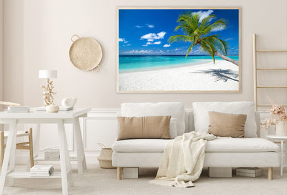 Paradise Beach with White Sand View Photograph Home Decor Premium Quality Poster Print Choose Your Sizes