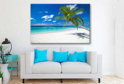 Bella Home Paradise Beach with White Sand Print Canvas Ready to hang