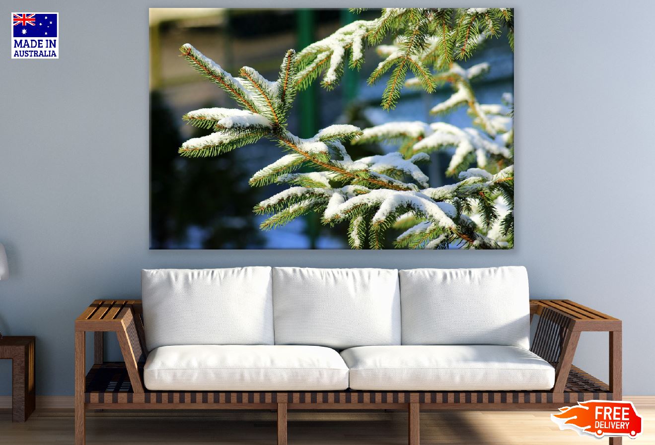 Christmas Tree Iglak Snow Photograph Print 100% Australian Made