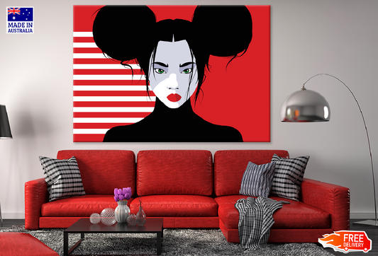Asian Fashion Woman in Style Illustration Print 100% Australian Made