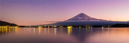 Panoramic Canvas Aerial Landscape View of Fuji Mountain Scenic Sunset High Quality 100% Australian made wall Canvas Print ready to hang