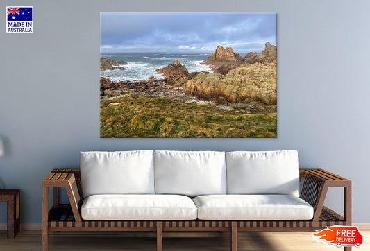 Sea & Skyline View Photograph France Print 100% Australian Made