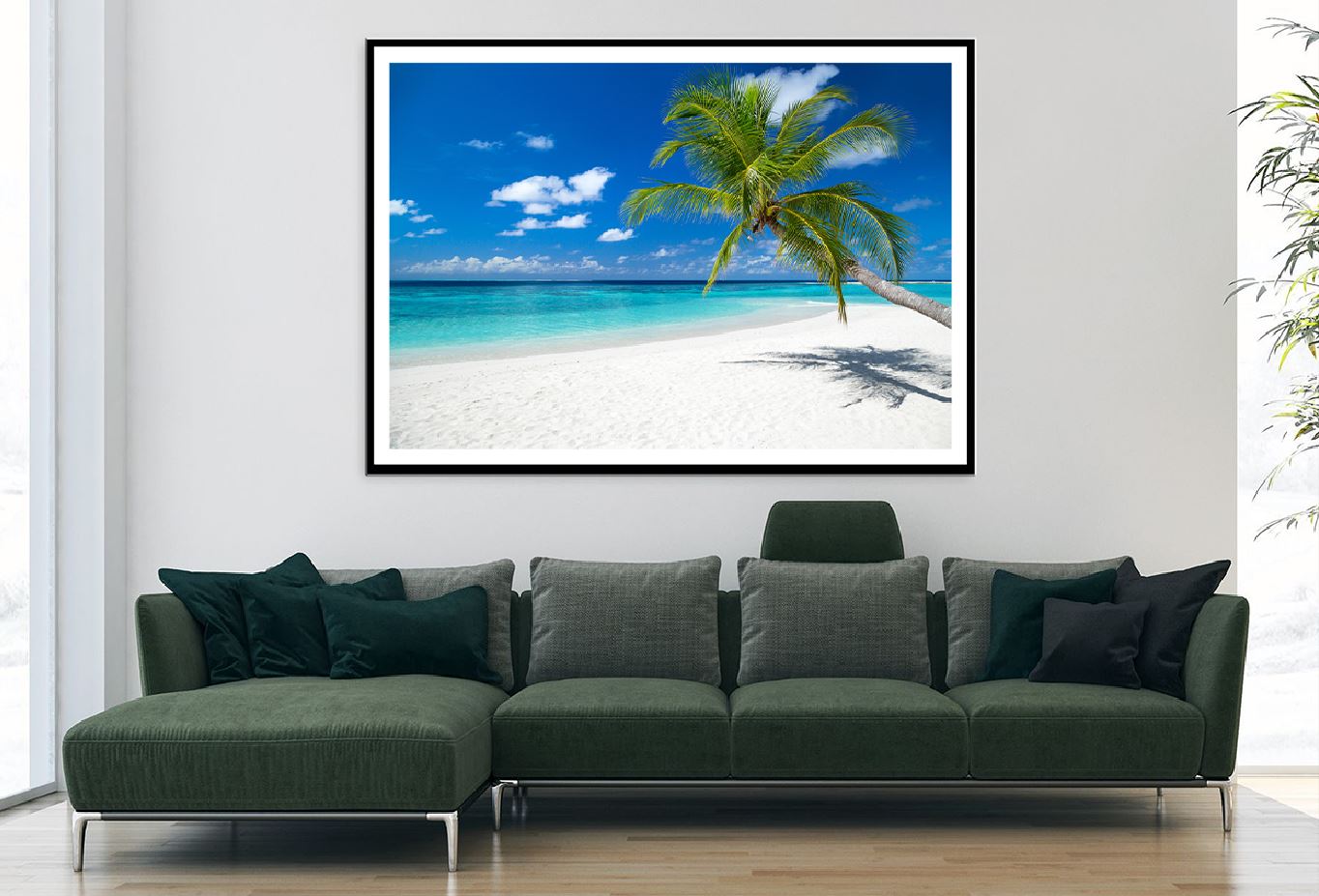 Paradise Beach with White Sand View Photograph Home Decor Premium Quality Poster Print Choose Your Sizes