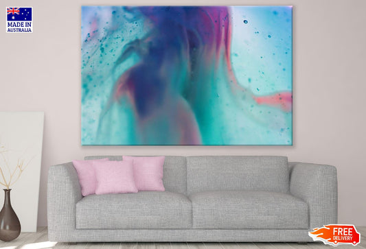 Blue & Purple Abstract Design Print 100% Australian Made