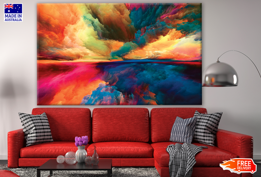 Colourful Abstract Cloud Design Print 100% Australian Made