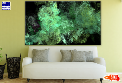 Green & Black Abstract Design Print 100% Australian Made