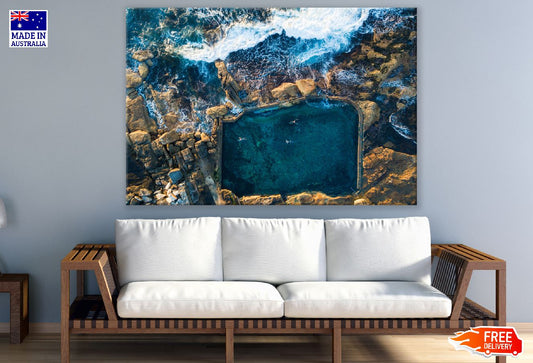 Top Down view of Maroubra Mahon Sydney, Australia Print 100% Australian Made