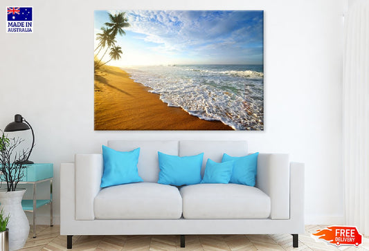 Soft Waves of Indian Ocean View Photograph Print 100% Australian Made
