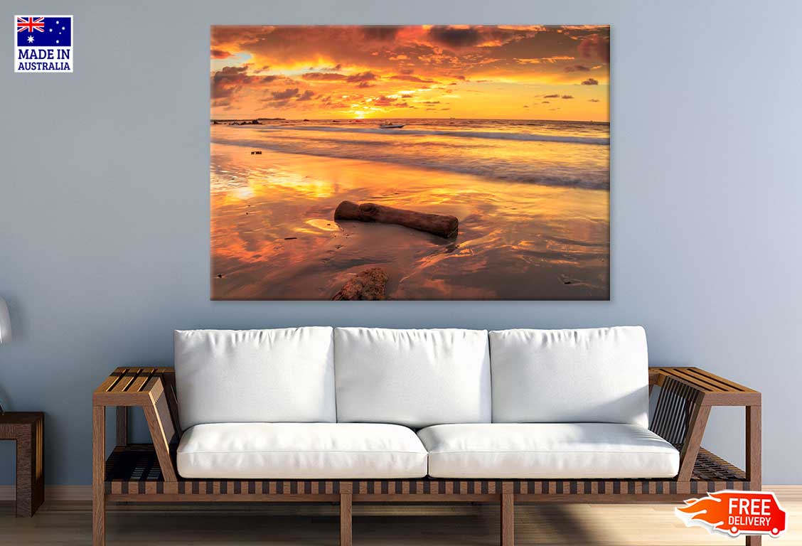 Sunset on Kiamsam Beach Photograph Labuan Print 100% Australian Made