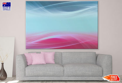 Pink & Grey Digital Abstract Design Print 100% Australian Made