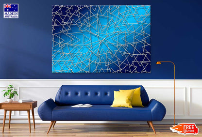 Blue Abstract Design Print 100% Australian Made
