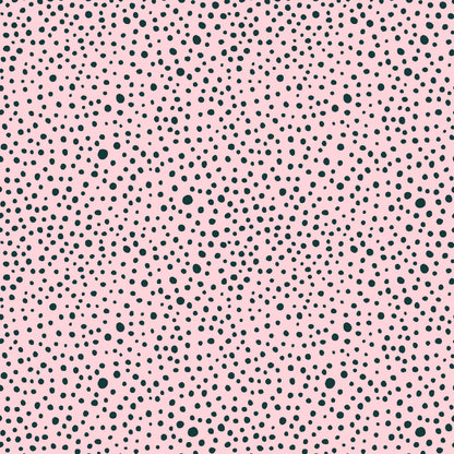 Square Canvas Black Polka Dot Pink Design High Quality Print 100% Australian Made