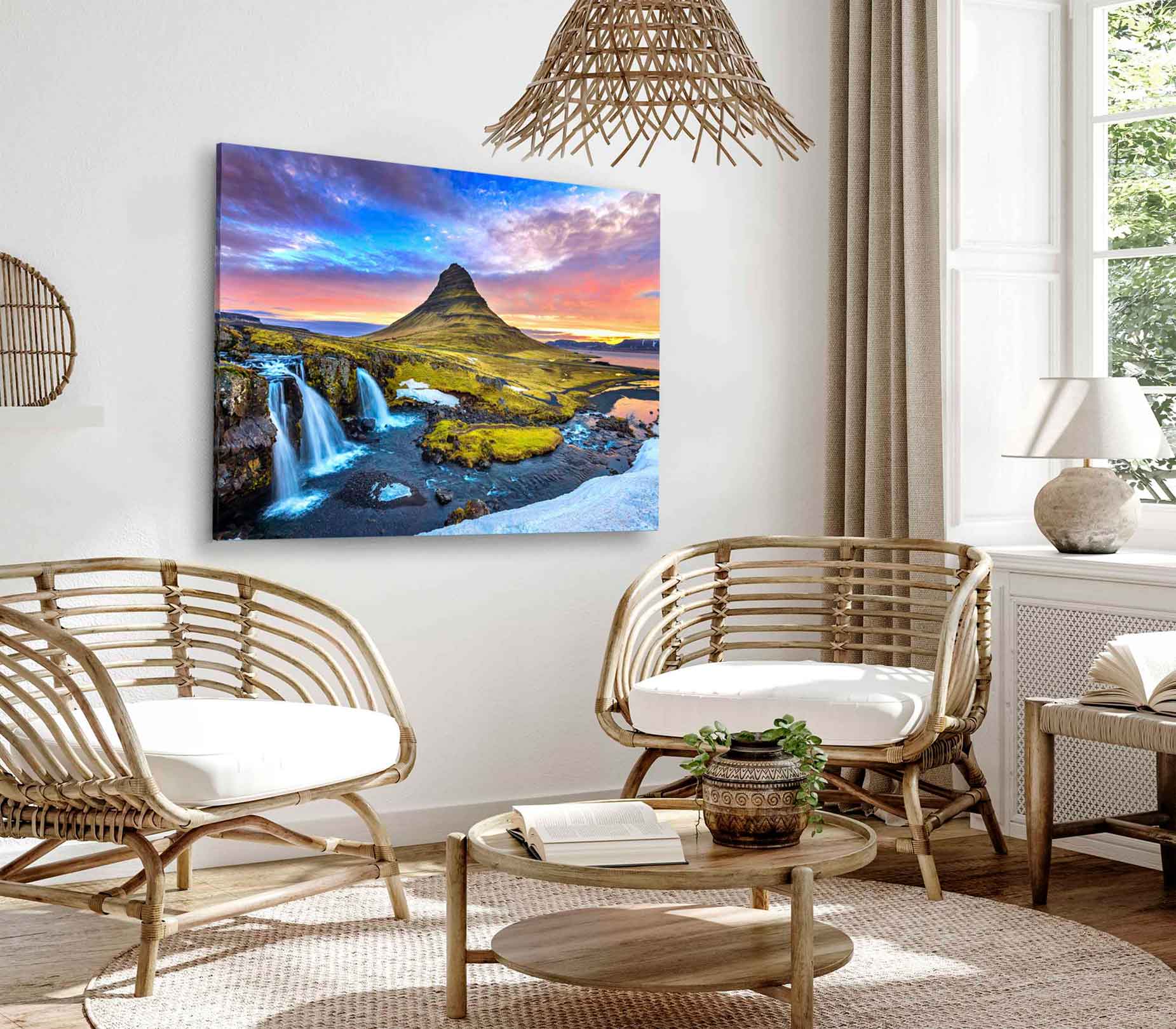 Bella Home Kirkjufell at Sunrise in Iceland Print Canvas Ready to hang