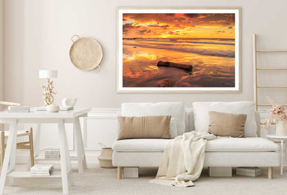 Sunset on Kiamsam Beach Photograph Labuan Home Decor Premium Quality Poster Print Choose Your Sizes