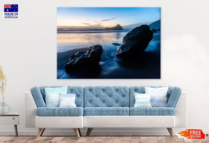 Rocks on Pfeiffer Beach Sunset Photograph Print 100% Australian Made