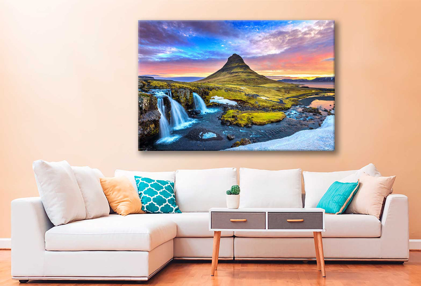 Bella Home Kirkjufell at Sunrise in Iceland Print Canvas Ready to hang