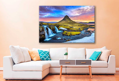 Bella Home Kirkjufell at Sunrise in Iceland Print Canvas Ready to hang