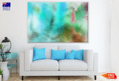 Green & Blue Abstract Design Print 100% Australian Made