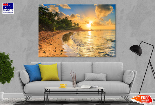 Sunset Over the Sea Photograph Print 100% Australian Made
