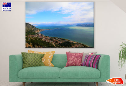 Sea & Turkey City Aerial View Photograph Print 100% Australian Made