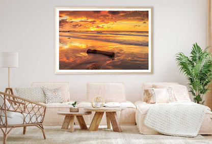 Sunset on Kiamsam Beach Photograph Labuan Home Decor Premium Quality Poster Print Choose Your Sizes