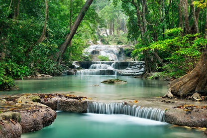 Waterfall Deep Forest Mountain Photograph Print 100% Australian Made