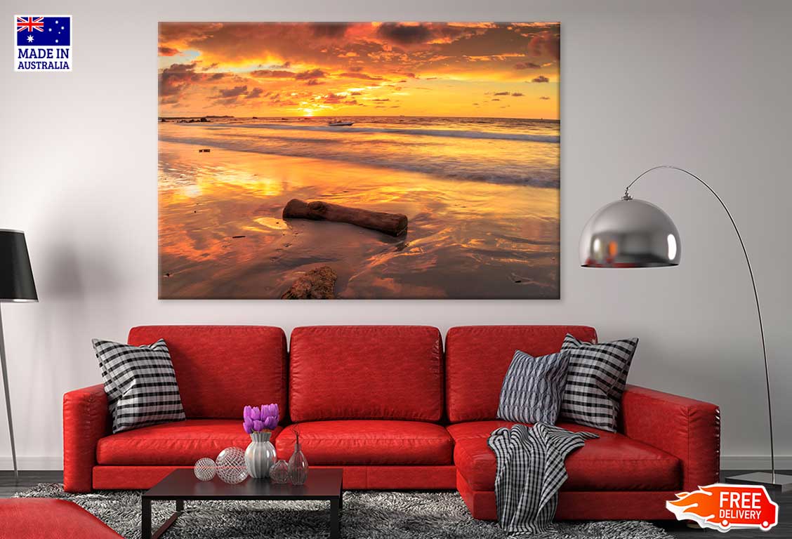 Sunset on Kiamsam Beach Photograph Labuan Print 100% Australian Made