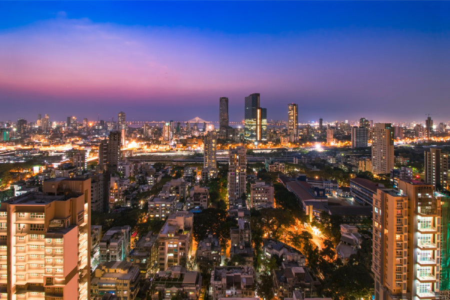 Dadar Skyline View Photograph Mumbai India Print 100% Australian Made