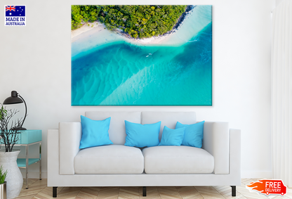 Sea & Forest Aerial View Print 100% Australian Made