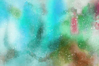 Green & Blue Abstract Design Print 100% Australian Made