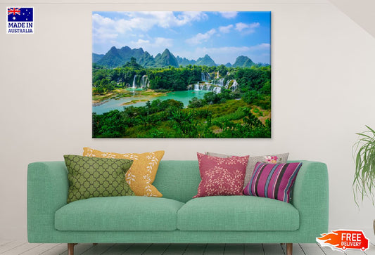 Mountain Flow Stream Rural View Photograph Print 100% Australian Made